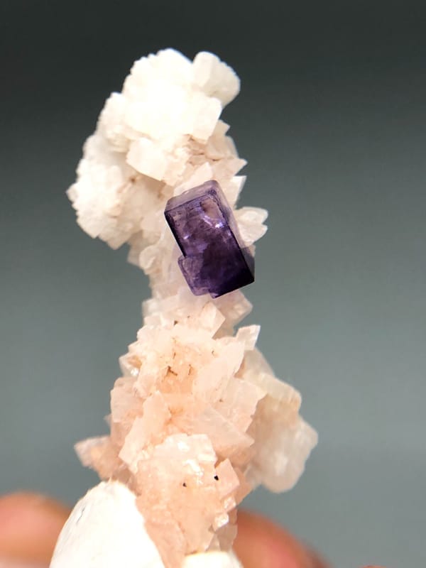 Fluorite from Xinjiang, China, individual mineral specimen view 5