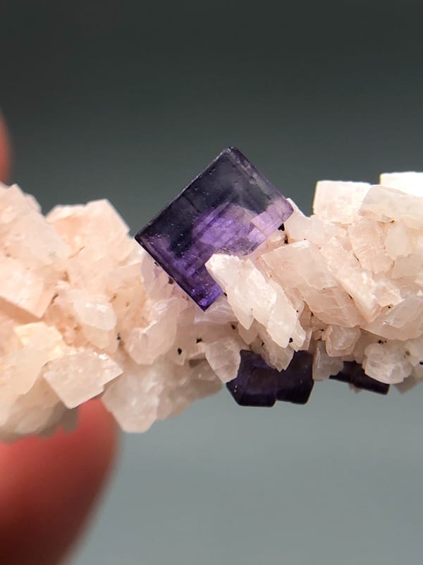 Fluorite from Xinjiang, China, individual mineral specimen view 6