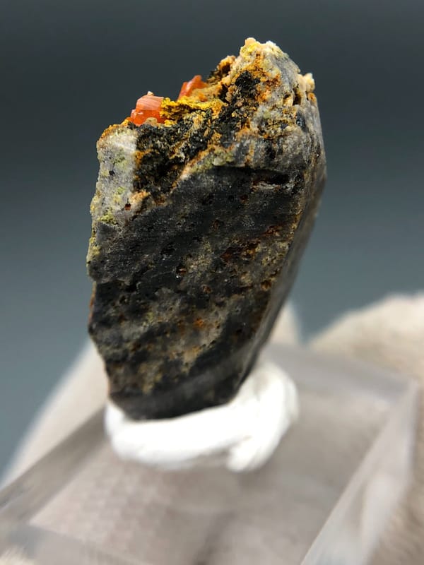 Wulfenite from Guilin, Guangxi, China, individual mineral specimen view 6