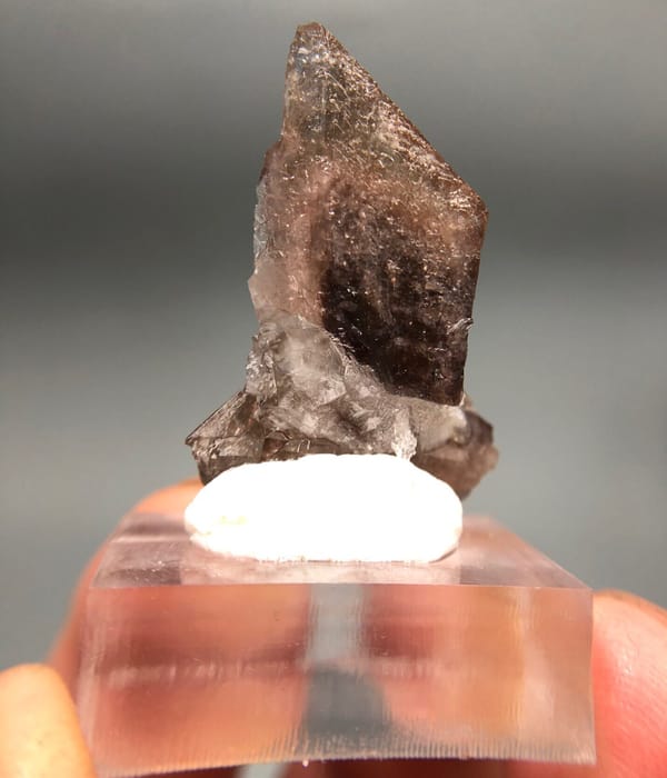 Axinite from Nandan, Guangxi, China, individual mineral specimen view 1