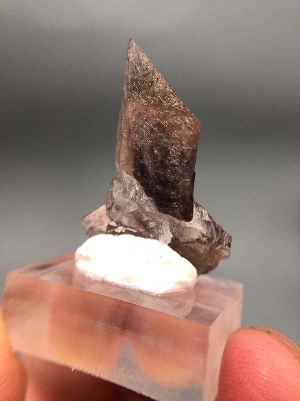 Axinite from Nandan, Guangxi, China, individual mineral specimen view 2