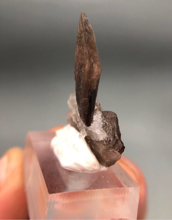 Axinite from Nandan, Guangxi, China, individual mineral specimen view 3