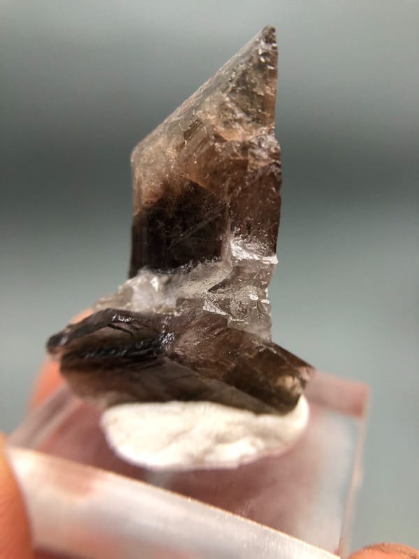 Axinite from Nandan, Guangxi, China, individual mineral specimen view 6