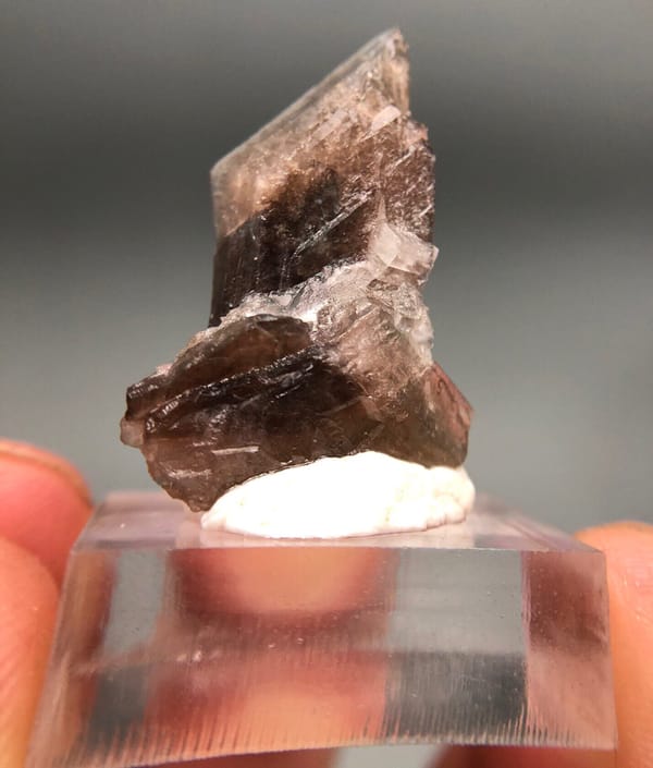 Axinite from Nandan, Guangxi, China, individual mineral specimen view 8