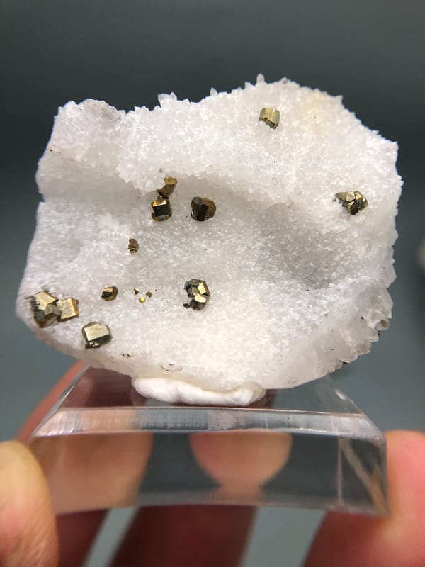 Pyrite from Fujian, China, individual mineral specimen view 1