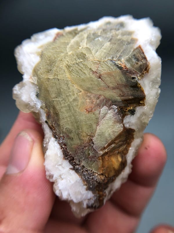 Calcite from Guizhou, China, individual mineral specimen view 7