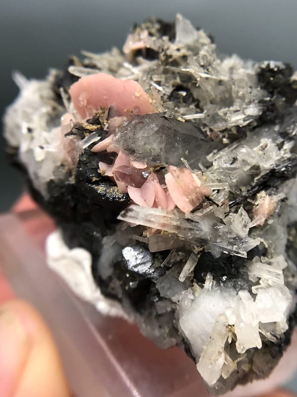 Rhodochrosite from Guangxi, China, individual mineral specimen view 3