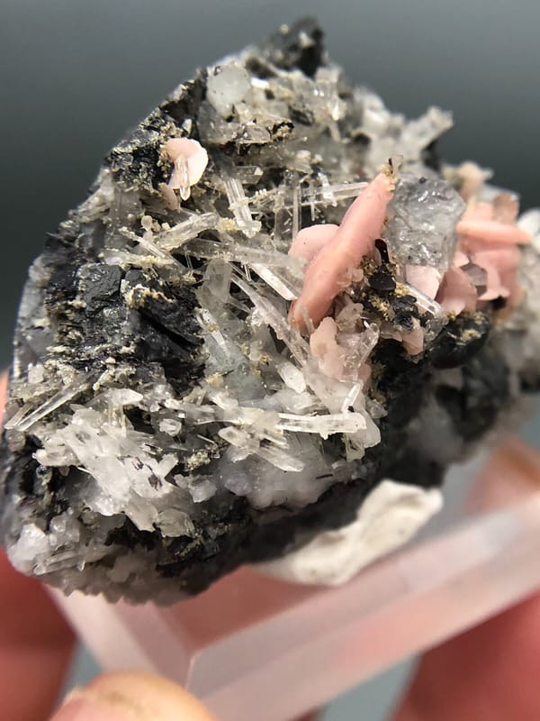 Rhodochrosite from Guangxi, China, individual mineral specimen view 4