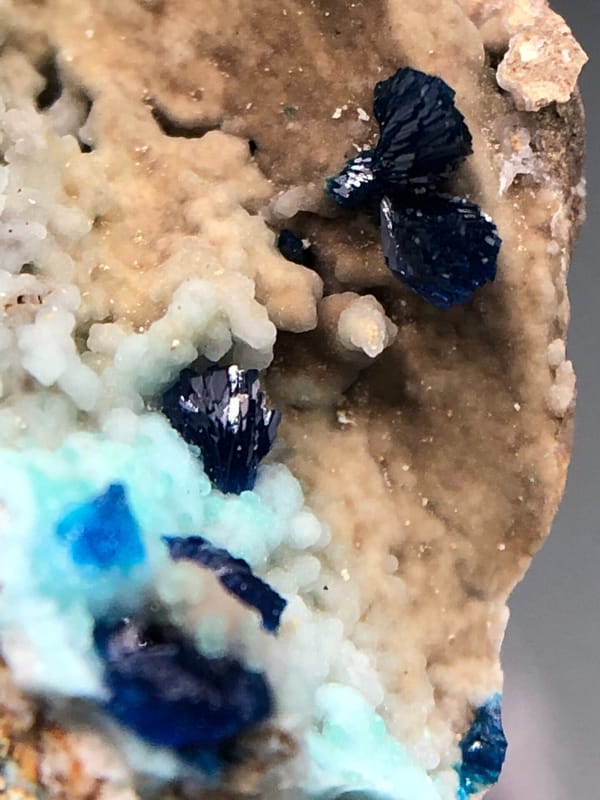 Veszelyite from Yunnan, China, individual mineral specimen view 5