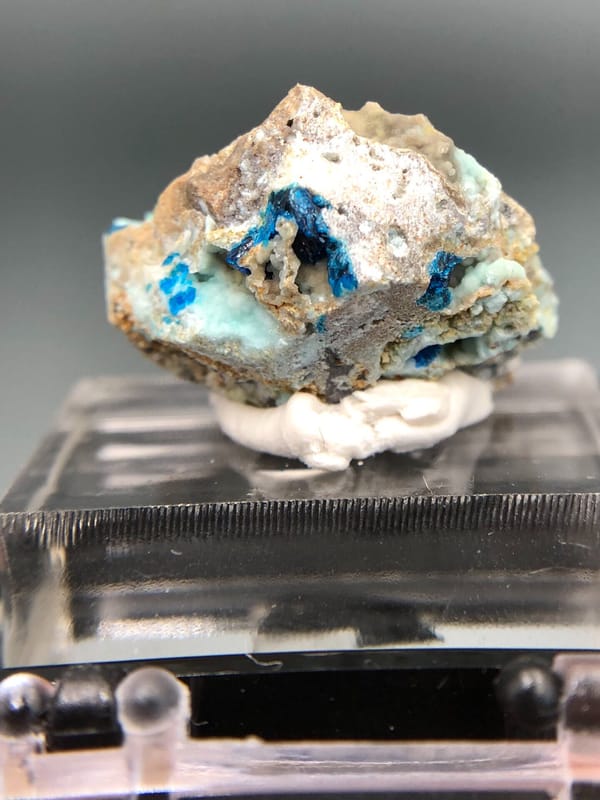 Veszelyite from Yunnan, China, individual mineral specimen view 9