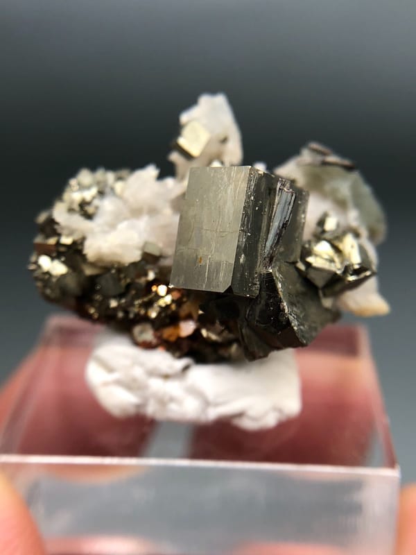 Stibnite from Shangbao Mine, Leiyang, Hunan, China, individual mineral specimen view 3
