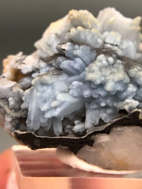 Plumbogummite from Guangxi, China, individual mineral specimen view 2