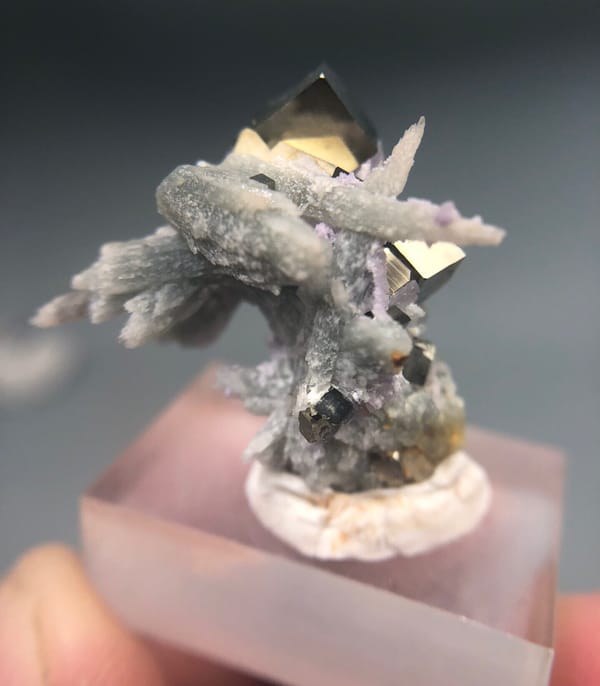 Quartz from Shangbao Mine, Leiyang, Hunan, China, individual mineral specimen view 1