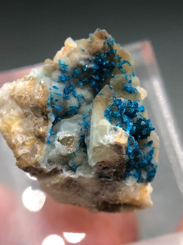 Veszelyite from Yunnan, China, individual mineral specimen view 5