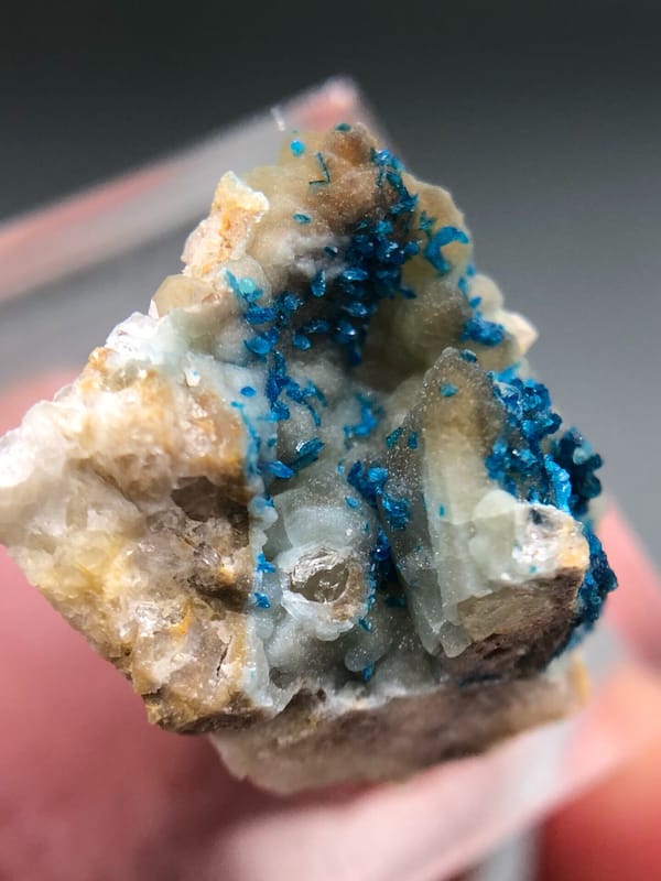 Veszelyite from Yunnan, China, individual mineral specimen view 7