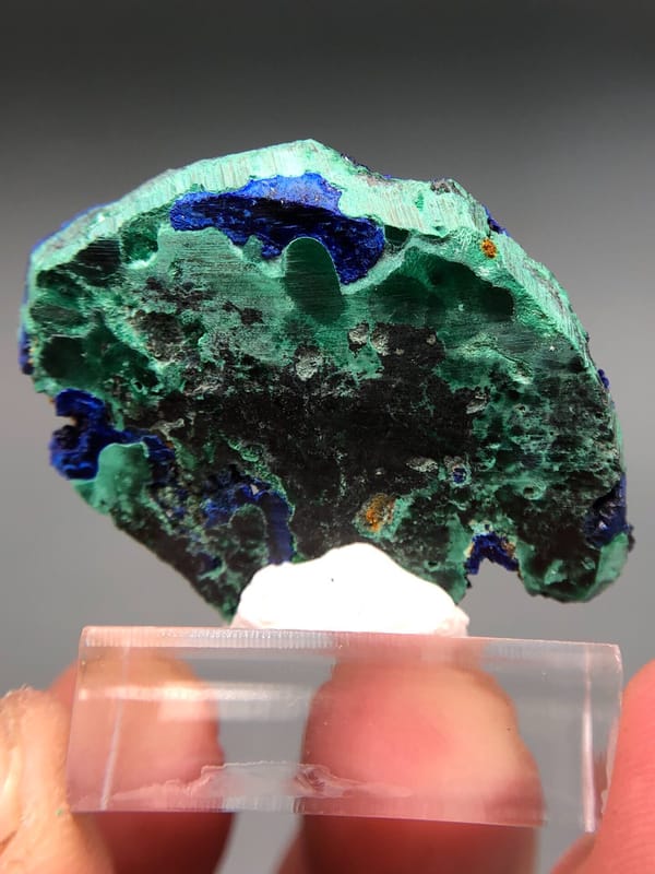 Malachite from Anhui, China, individual mineral specimen view 8
