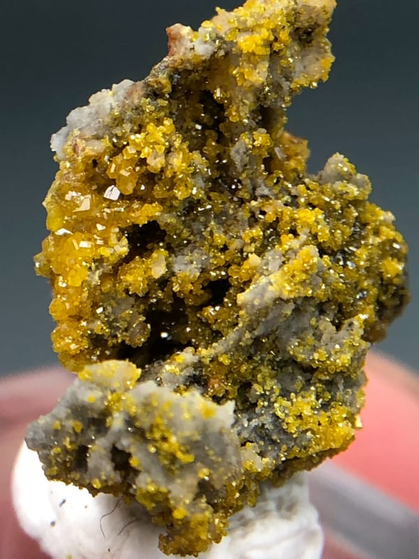 Mimetite from Guangdong, China, individual mineral specimen view 2