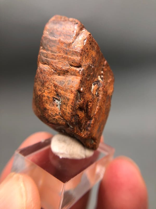 Limonite pseudomorph after Pyrite from Guangxi, China, individual mineral specimen view 2