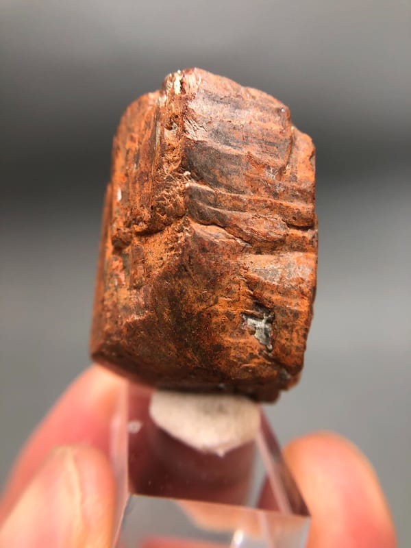 Limonite pseudomorph after Pyrite from Guangxi, China, individual mineral specimen view 3