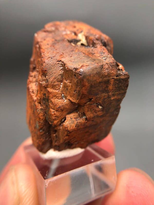 Limonite pseudomorph after Pyrite from Guangxi, China, individual mineral specimen view 6
