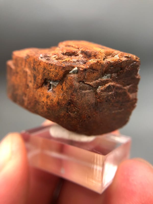 Limonite pseudomorph after Pyrite from Guangxi, China, individual mineral specimen view 8