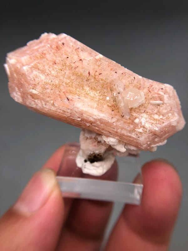 Stilbite from India, individual mineral specimen view 1