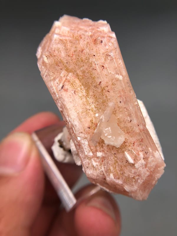 Stilbite from India, individual mineral specimen view 2