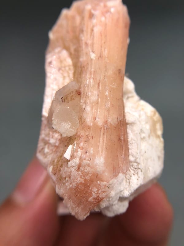 Stilbite from India, individual mineral specimen view 5