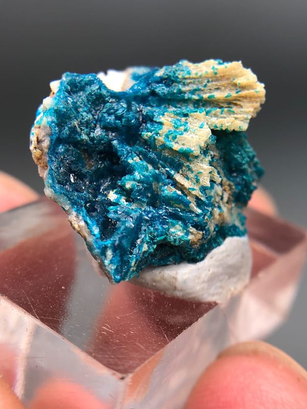 Veszelyite from Yunnan, China, individual mineral specimen view 2