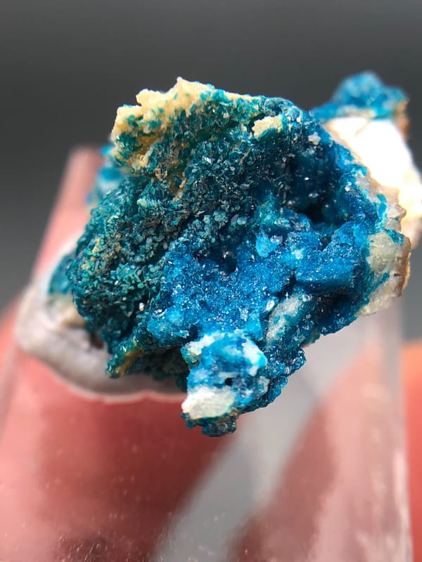 Veszelyite from Yunnan, China, individual mineral specimen view 6