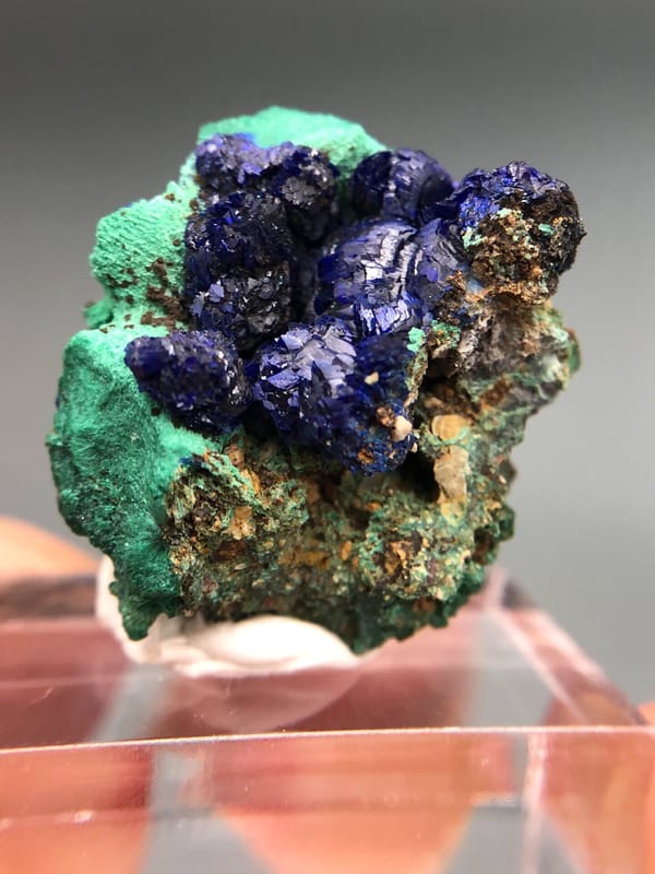 Azurite from Anhui, China, individual mineral specimen view 3