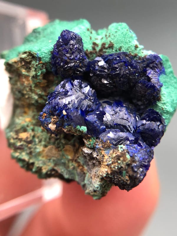 Azurite from Anhui, China, individual mineral specimen view 4