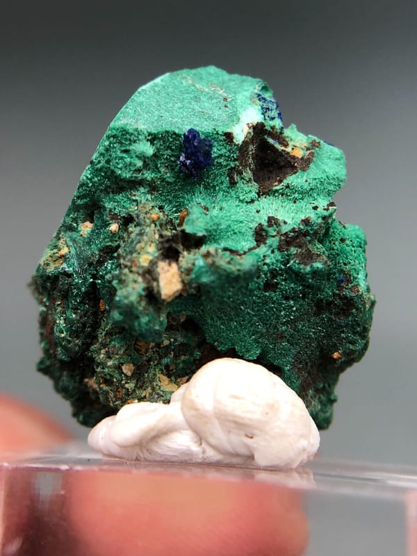 Azurite from Anhui, China, individual mineral specimen view 6