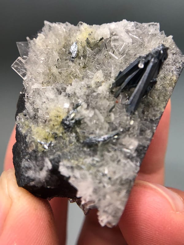 Stibnite from Jiangxi, China, individual mineral specimen view 2