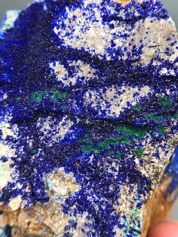 Azurite from Yunnan, China, individual mineral specimen view 5