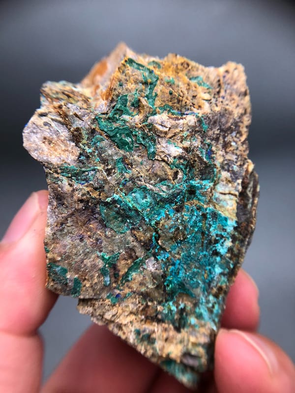 Azurite from Yunnan, China, individual mineral specimen view 8