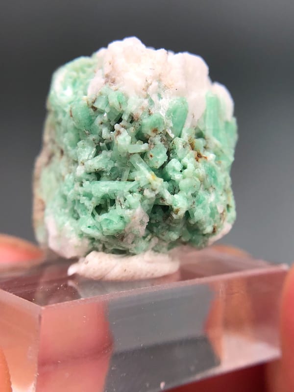 Emerald from Yunnan, China, individual mineral specimen view 2