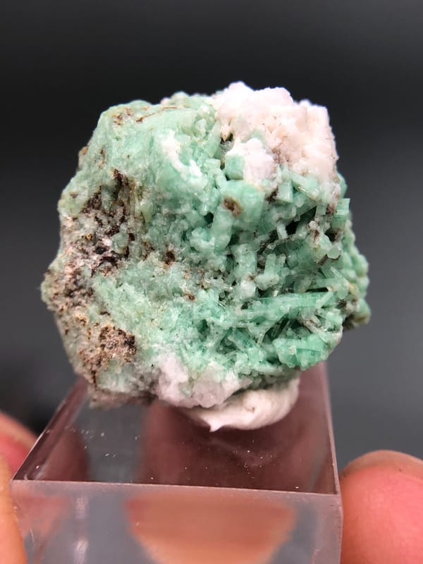 Emerald from Yunnan, China, individual mineral specimen view 3