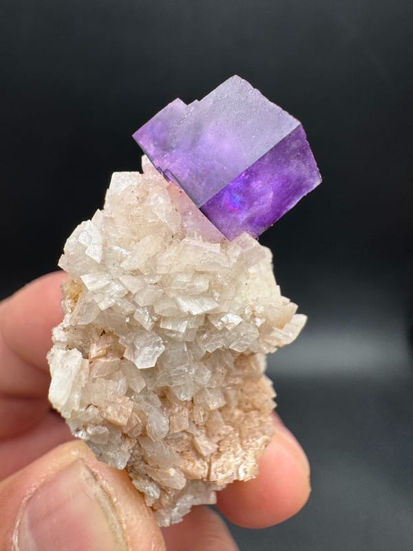 Fluorite from Xinjiang, China, individual mineral specimen view 1