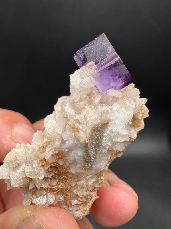 Fluorite from Xinjiang, China, individual mineral specimen view 4