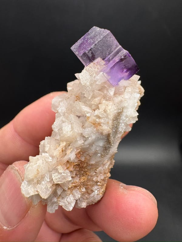 Fluorite from Xinjiang, China, individual mineral specimen view 5