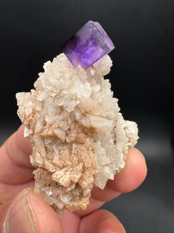Fluorite from Xinjiang, China, individual mineral specimen view 7