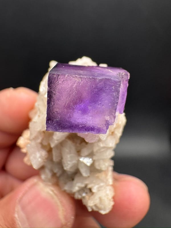 Fluorite from Xinjiang, China, individual mineral specimen view 8