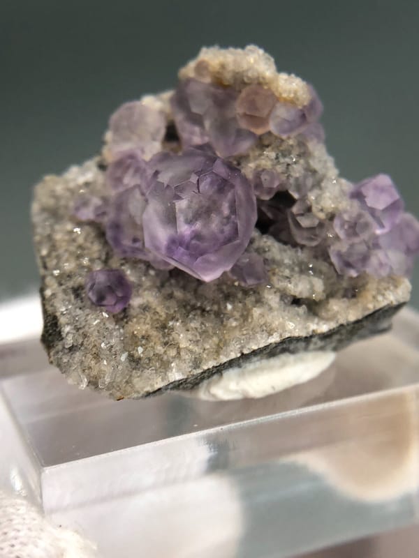 Fluorite from Fujian, China, individual mineral specimen view 2