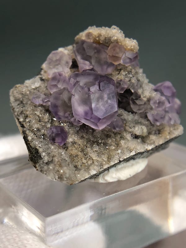 Fluorite from Fujian, China, individual mineral specimen view 3