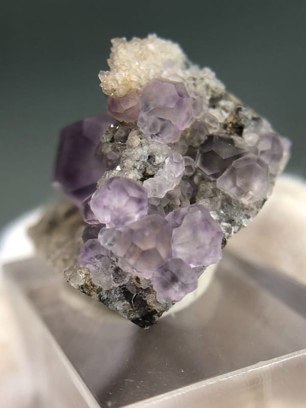Fluorite from Fujian, China, individual mineral specimen view 5
