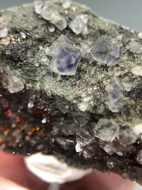 Fluorite from Fujian, China, individual mineral specimen view 2