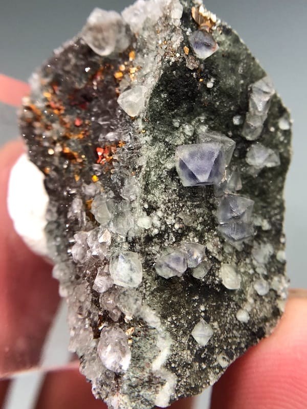 Fluorite from Fujian, China, individual mineral specimen view 5