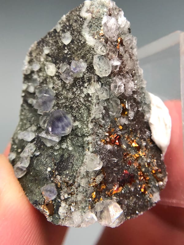 Fluorite from Fujian, China, individual mineral specimen view 6