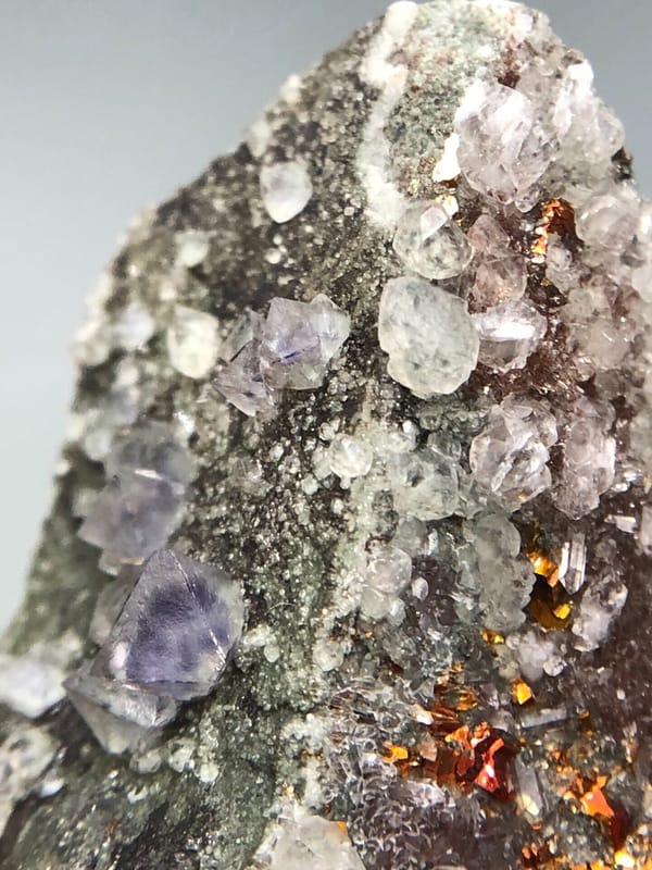 Fluorite from Fujian, China, individual mineral specimen view 7